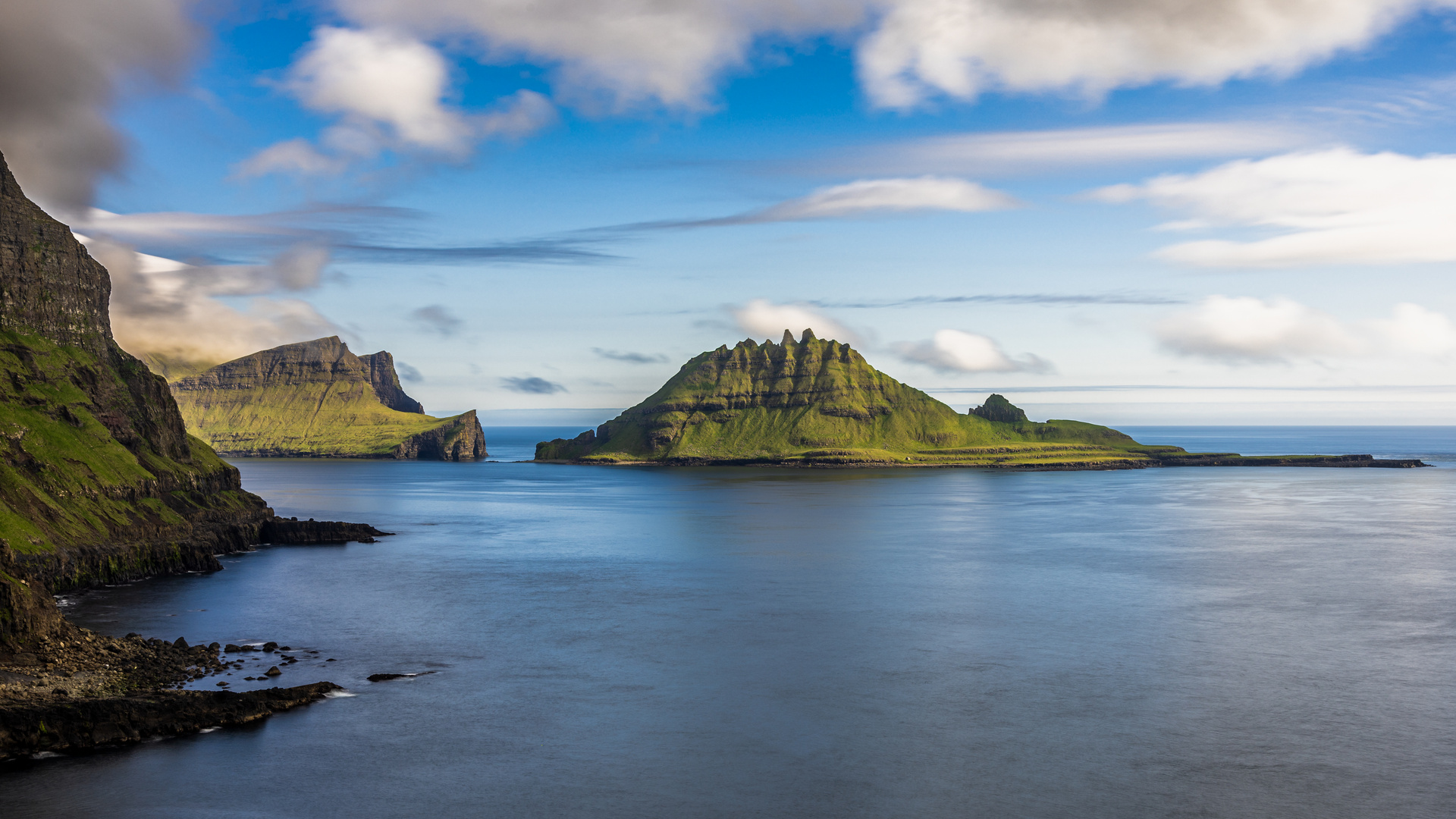 Blick auf Tindhólmur (Färöer) (2023)