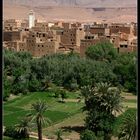 Blick auf Tinerhir und seine Oasen, Marokko