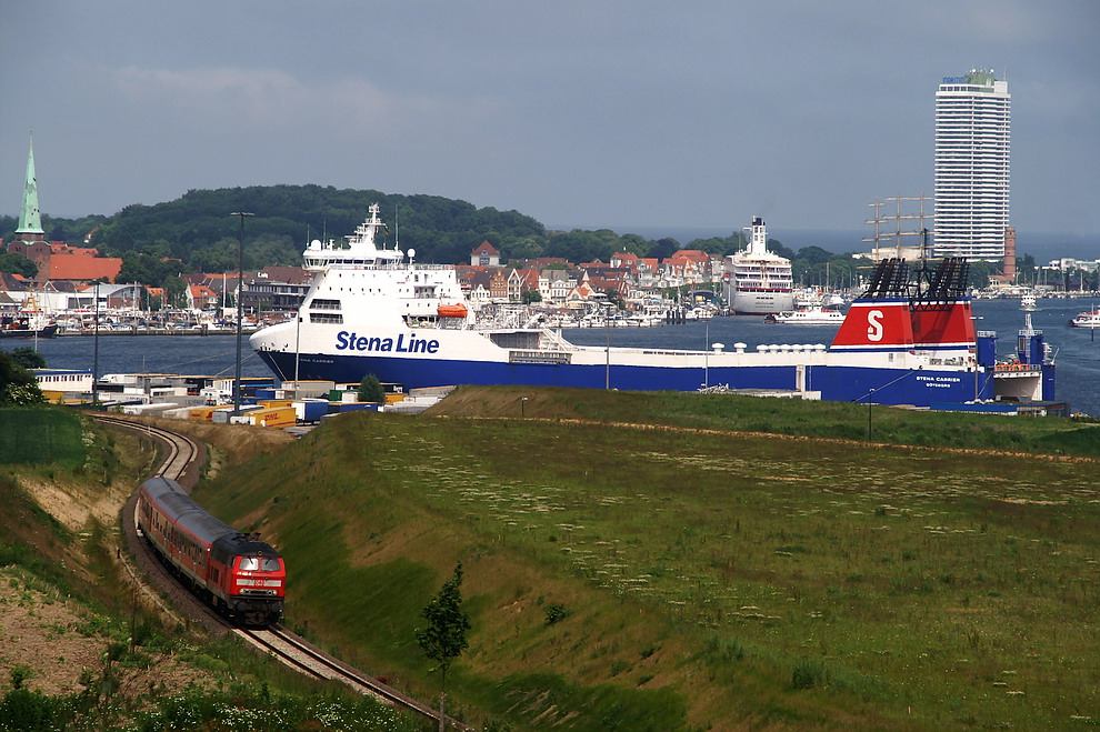 Blick auf Travemünde