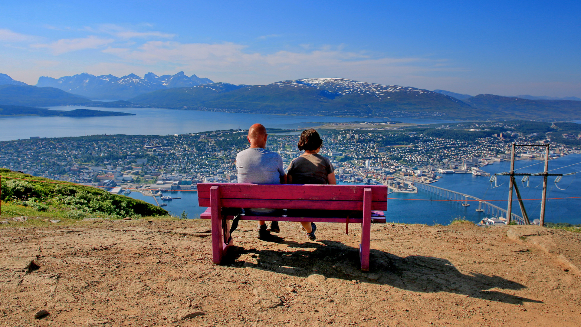 Blick auf Tromsö