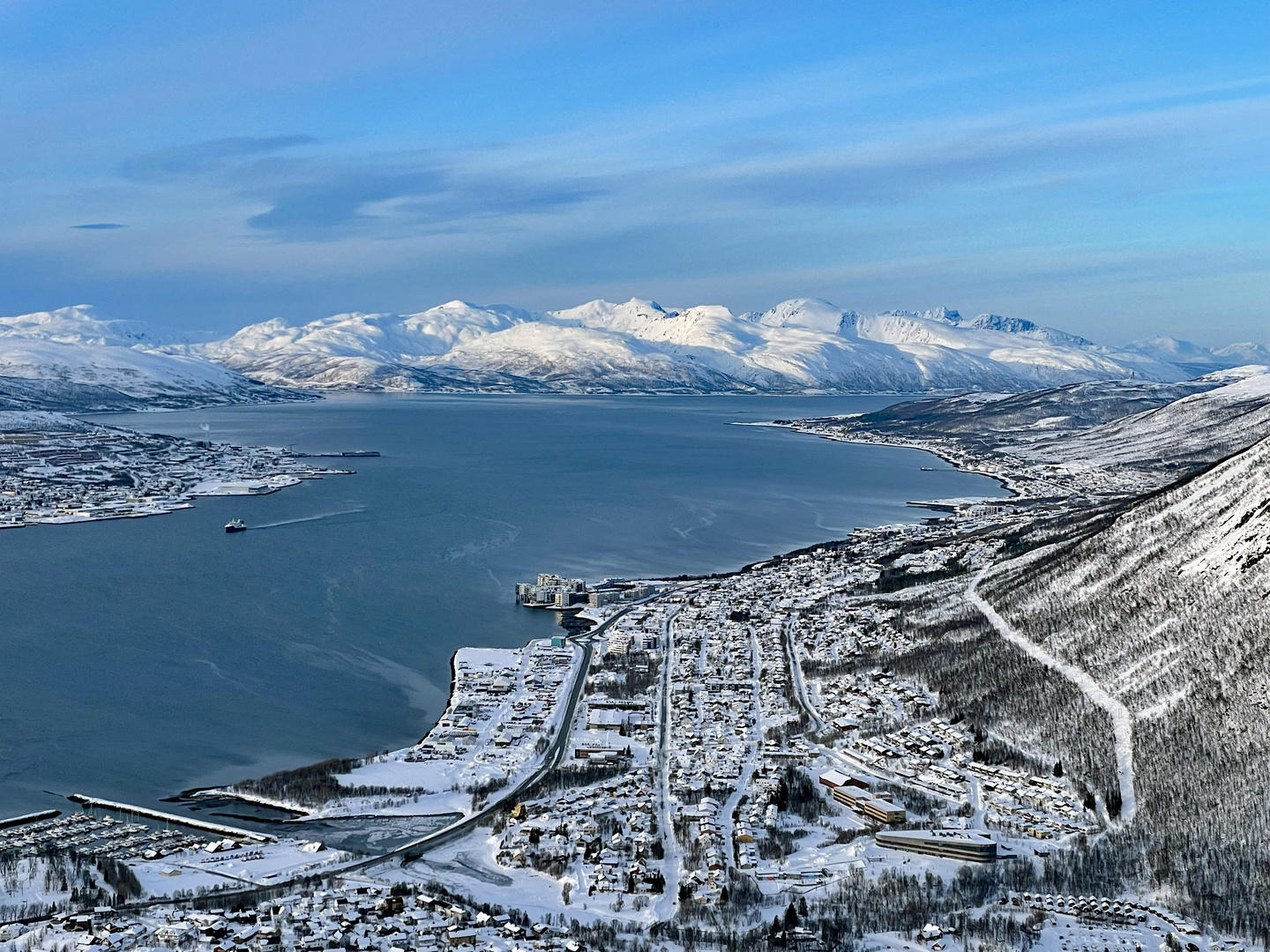 Blick auf Tromsö