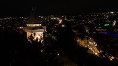 Blick auf Uhrturm