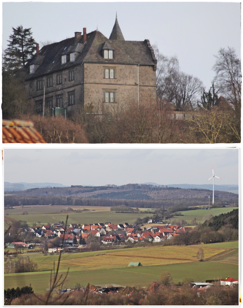 Blick auf und von der Burg