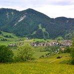 Blick auf Unterammergau vom "Altherrenweg"