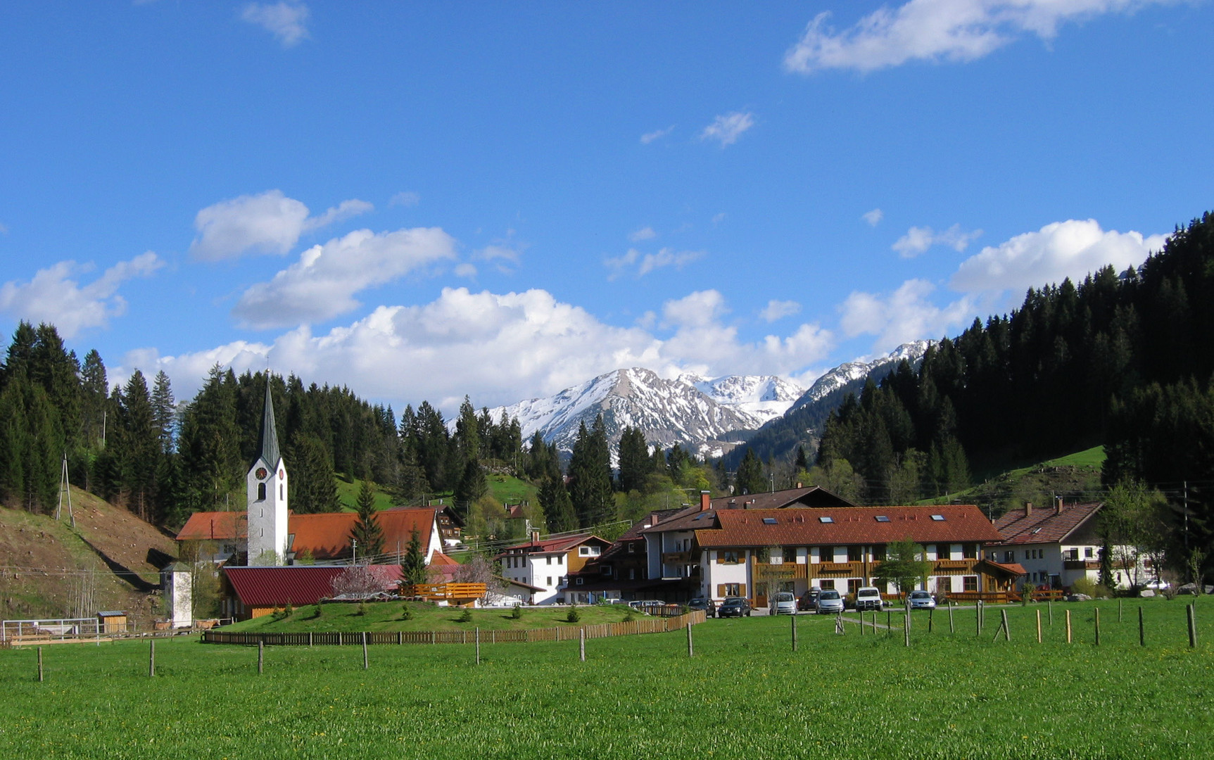 Blick auf Unterjoch