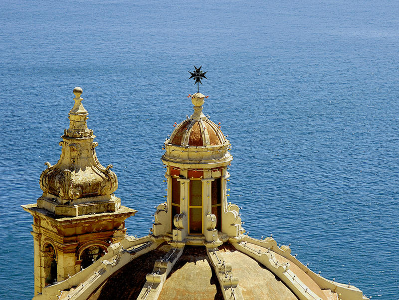 Blick auf Valetta's Hafen