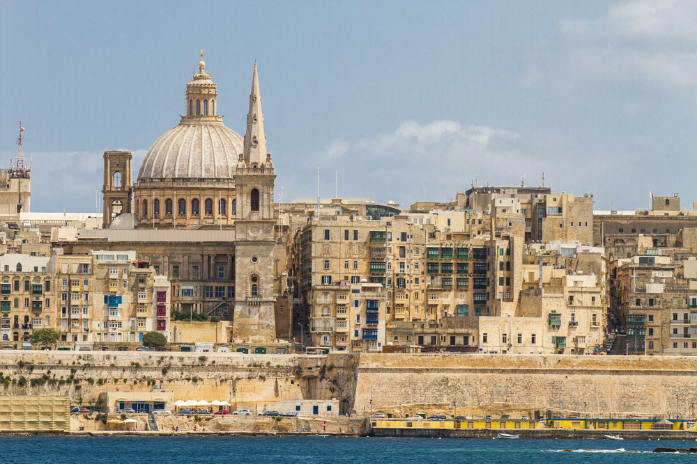 Blick auf Valletta