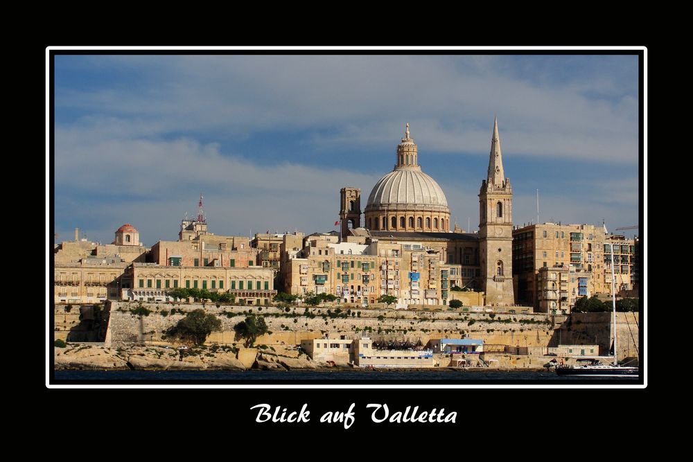 Blick auf Valletta