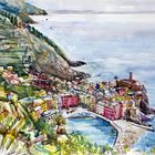 Blick auf Vernazza - Cinque Terre, Ligurien