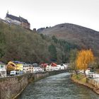 Blick auf Vianden und die Burg Vianden in Luxemburg