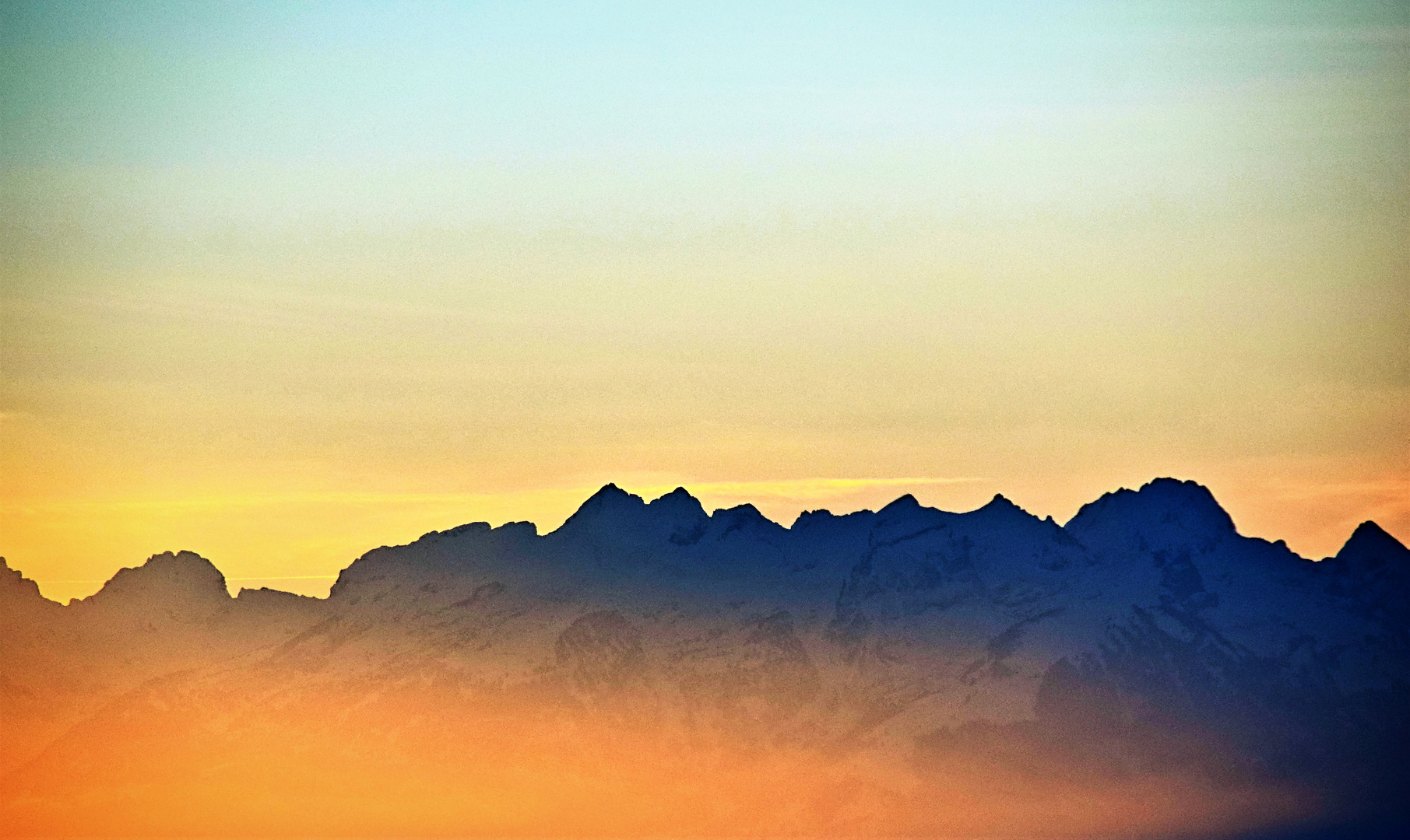 Blick auf Vorarlberger Berge