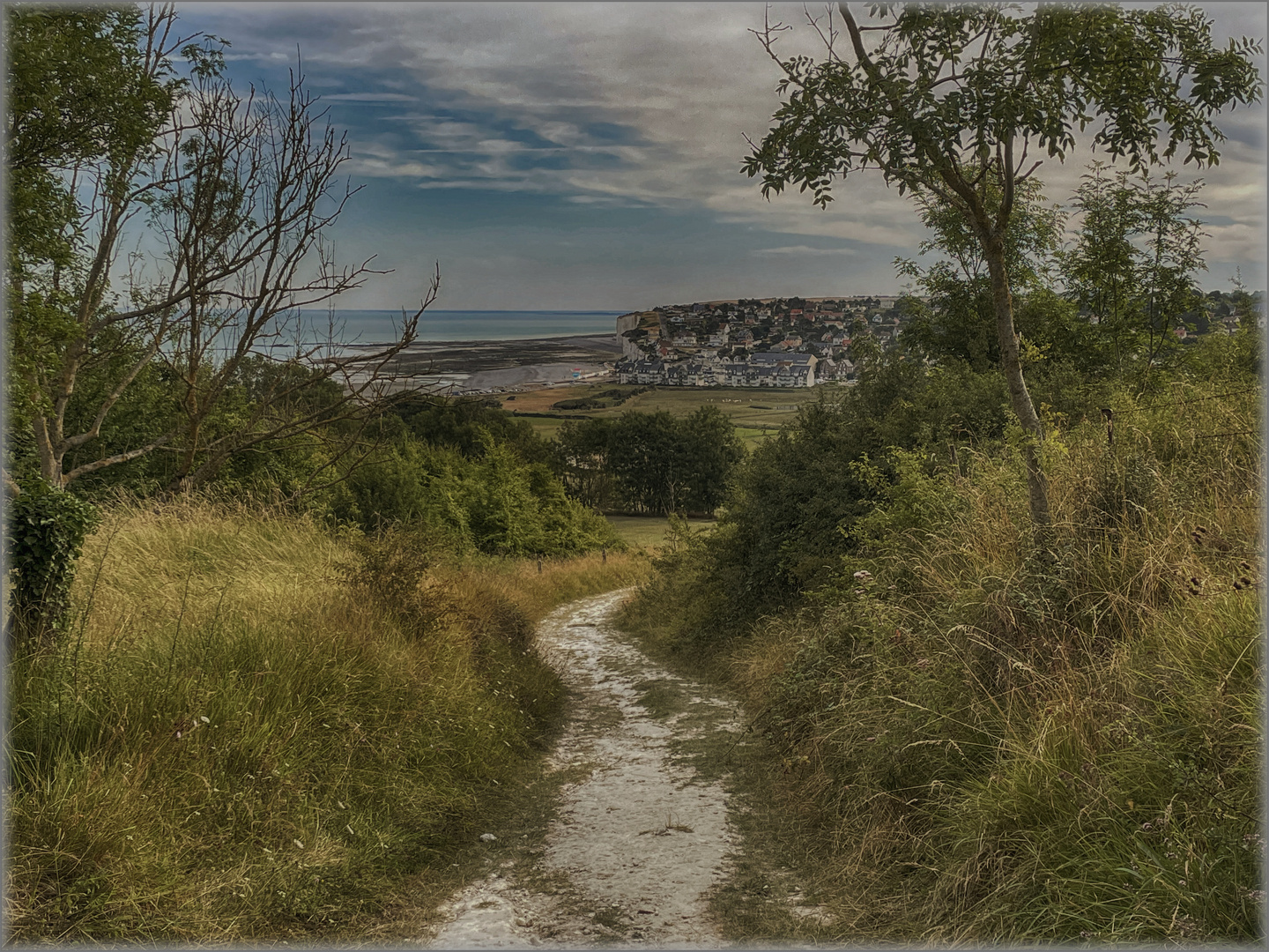 Blick auf - Vue sur Criel-sur-Mer