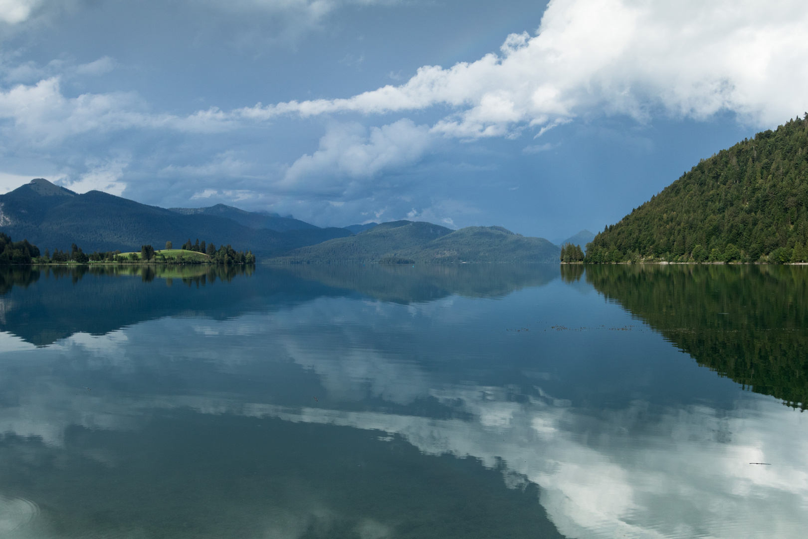 Blick auf  Walchensee