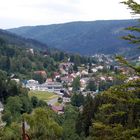 Blick auf Warmensteinach vom Höllfelsen