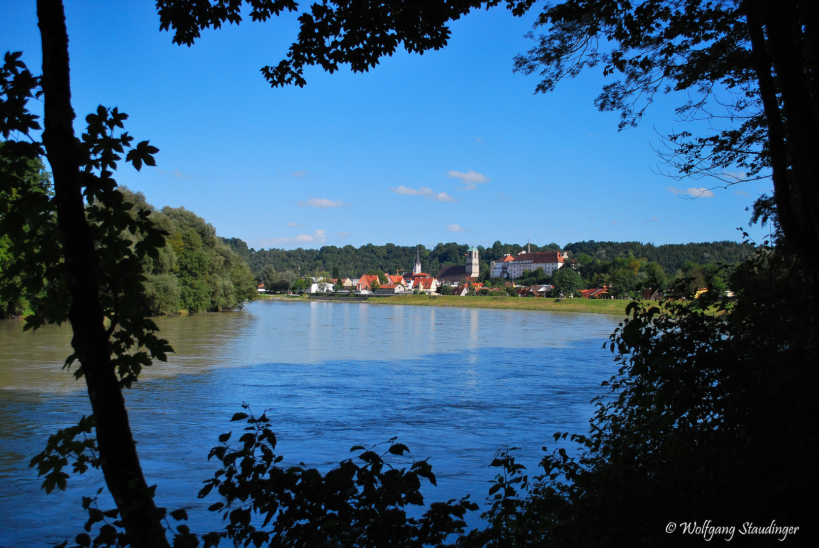 Blick auf Wasserburg am Inn