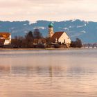 Blick auf Wasserburg mit Kirche St.Georg