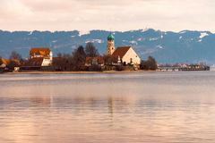 Blick auf Wasserburg mit Kirche St.Georg