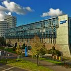 Blick auf WDR und Gehry-Bauten in Düsseldorf