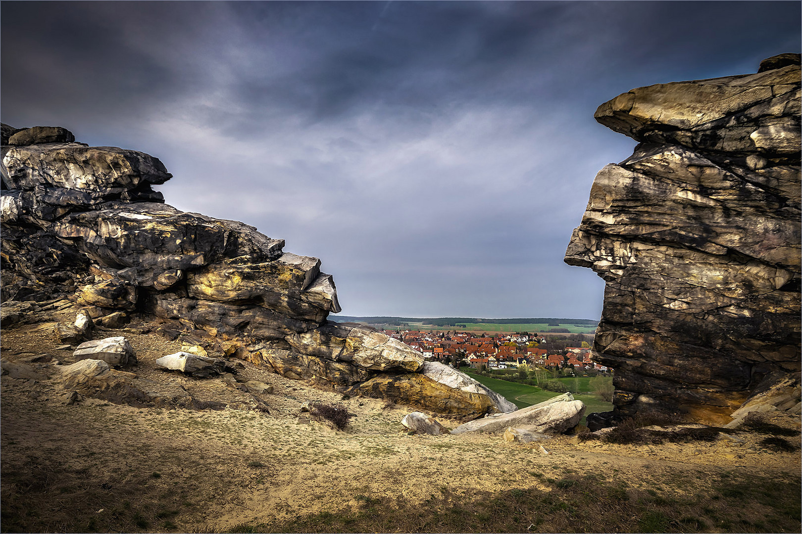 Blick auf Weddersleben / Harz 