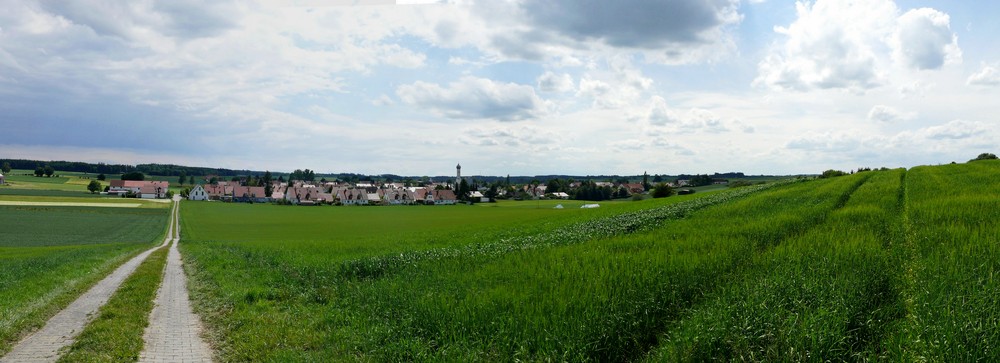 Blick auf Wiedenzhausen