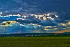 Blick auf Wiernsheim als HDR