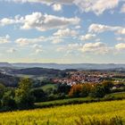 Blick auf Wißgoldingen und die Albkette