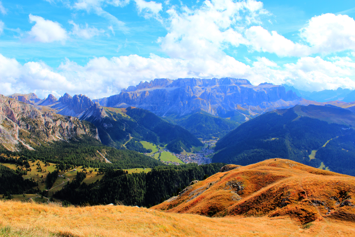 Blick auf Wolkenstein