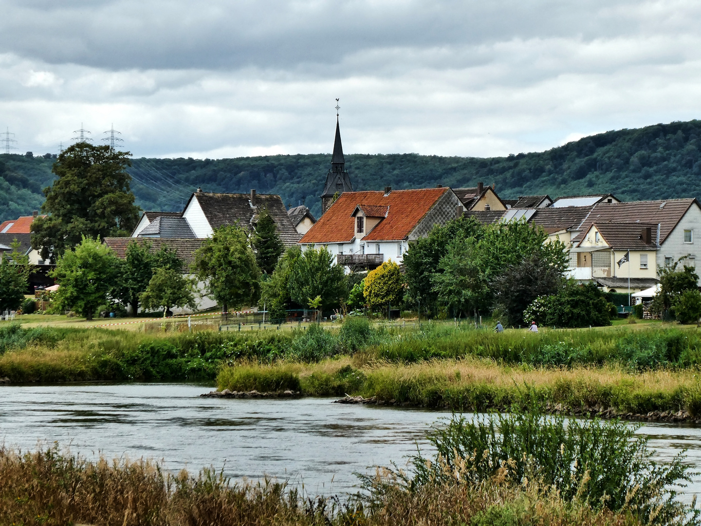 Blick auf Würgassen