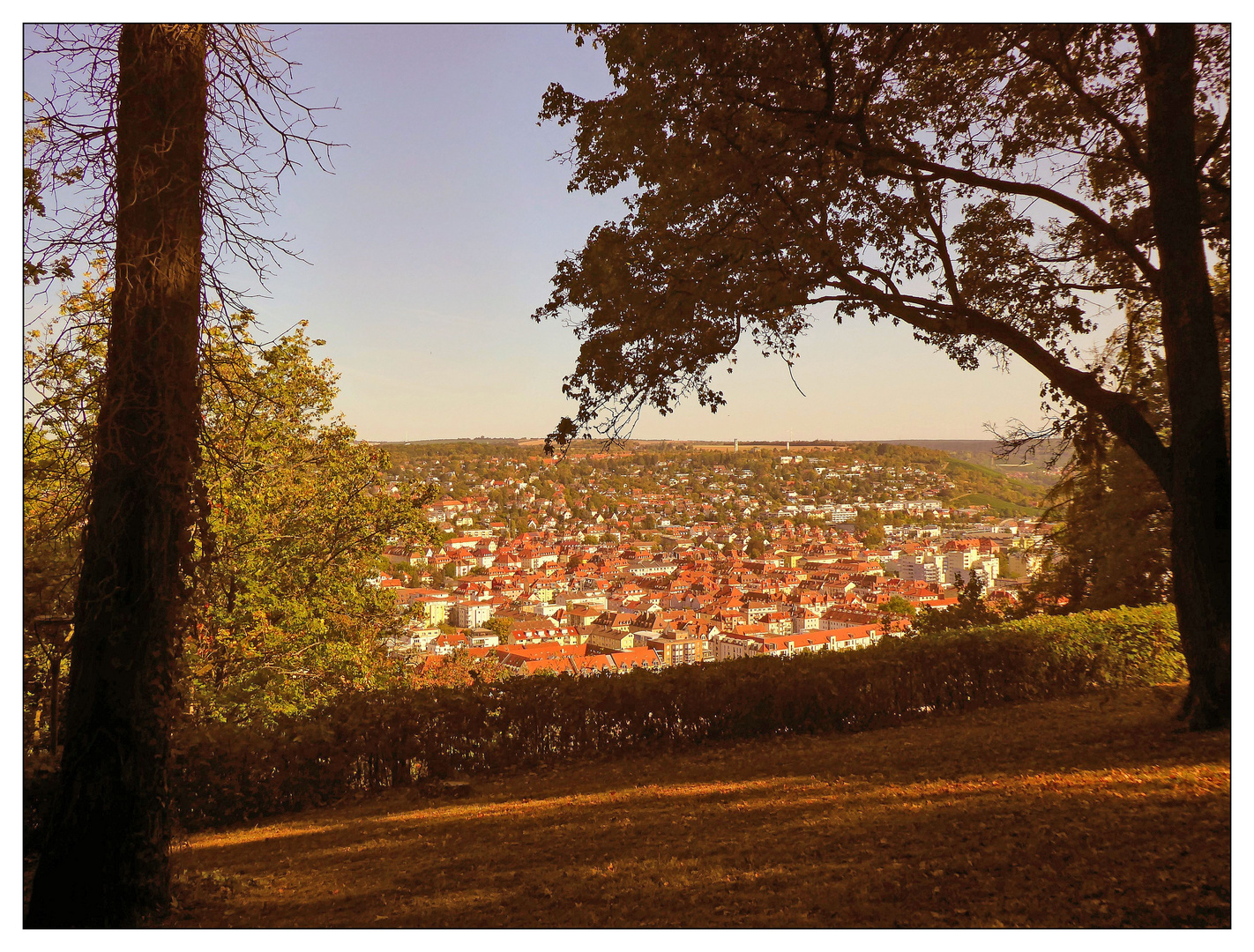 Blick auf Würzburg Sanderau