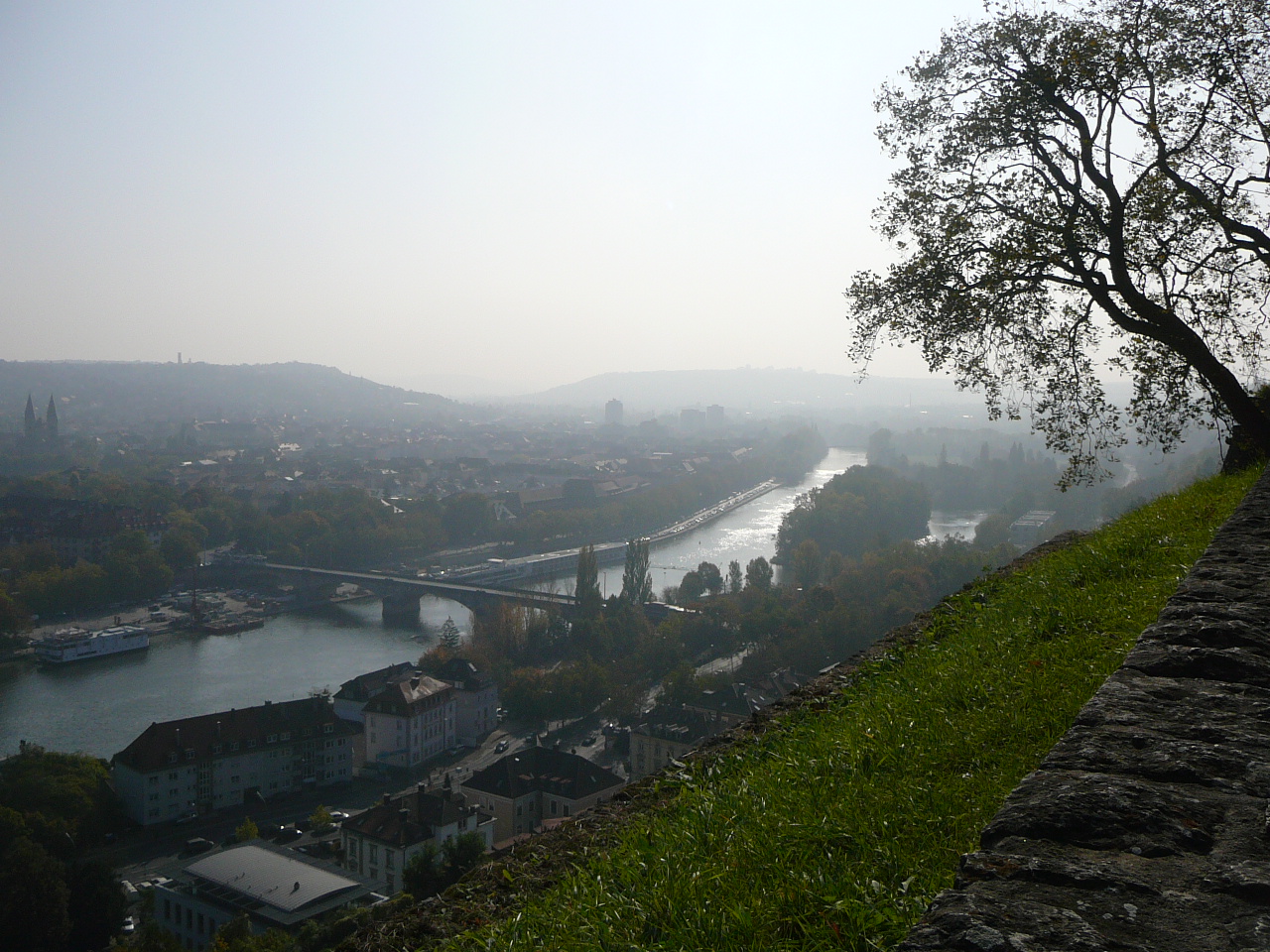 Blick auf Würzburg von der Festung