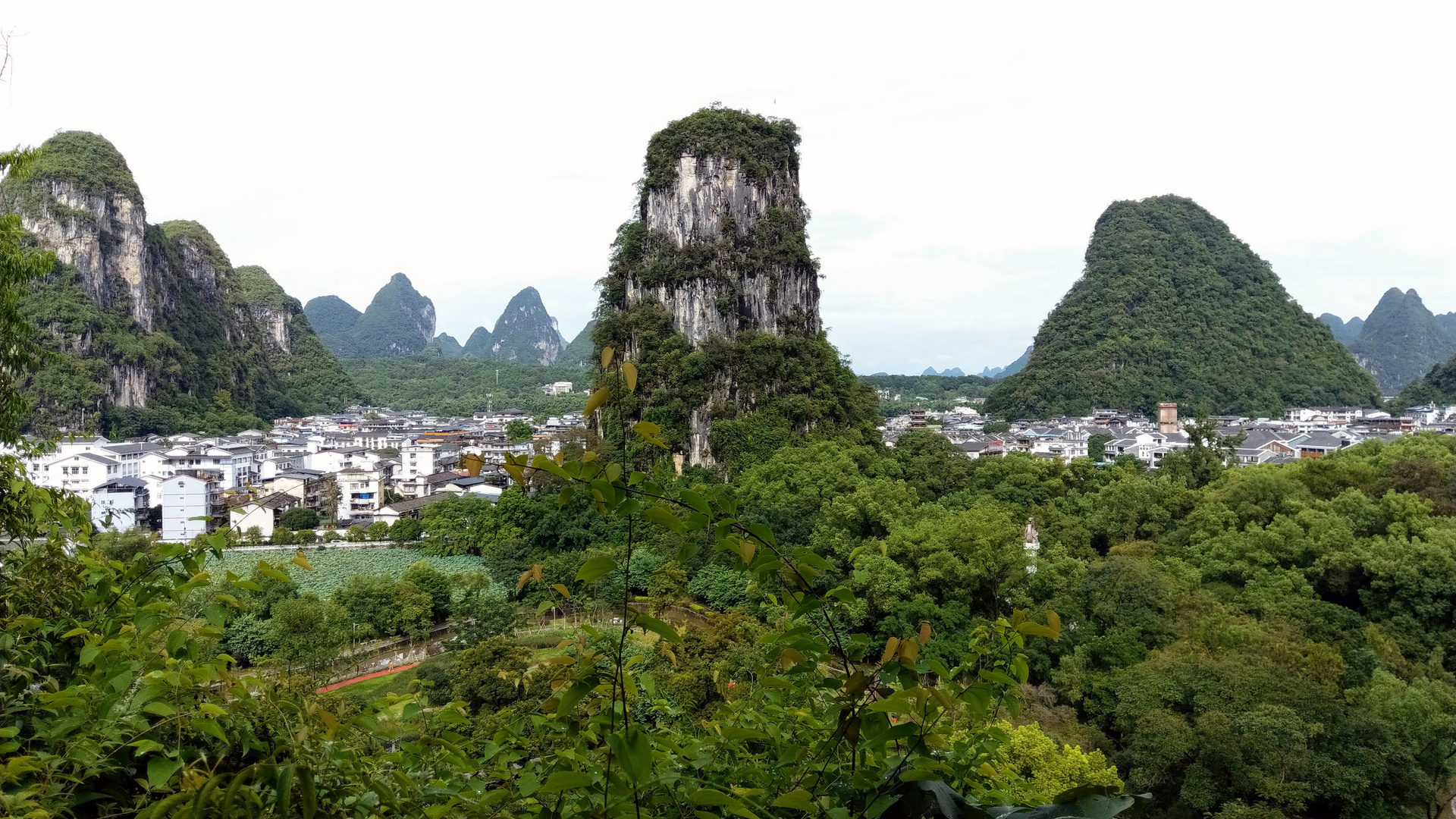 Blick auf Yangshuo