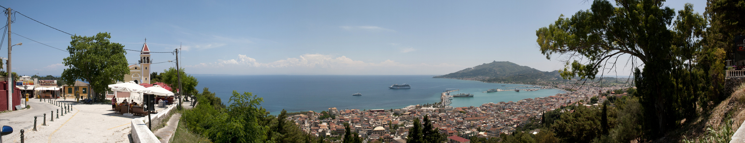 Blick auf Zakynthos Stadt