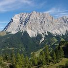 Blick auf Zugspitzmassiv von Seebenalm/Österreich