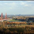 Blick auf zwei Rheinbrücken