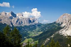 Blick aufs Grödner Joch