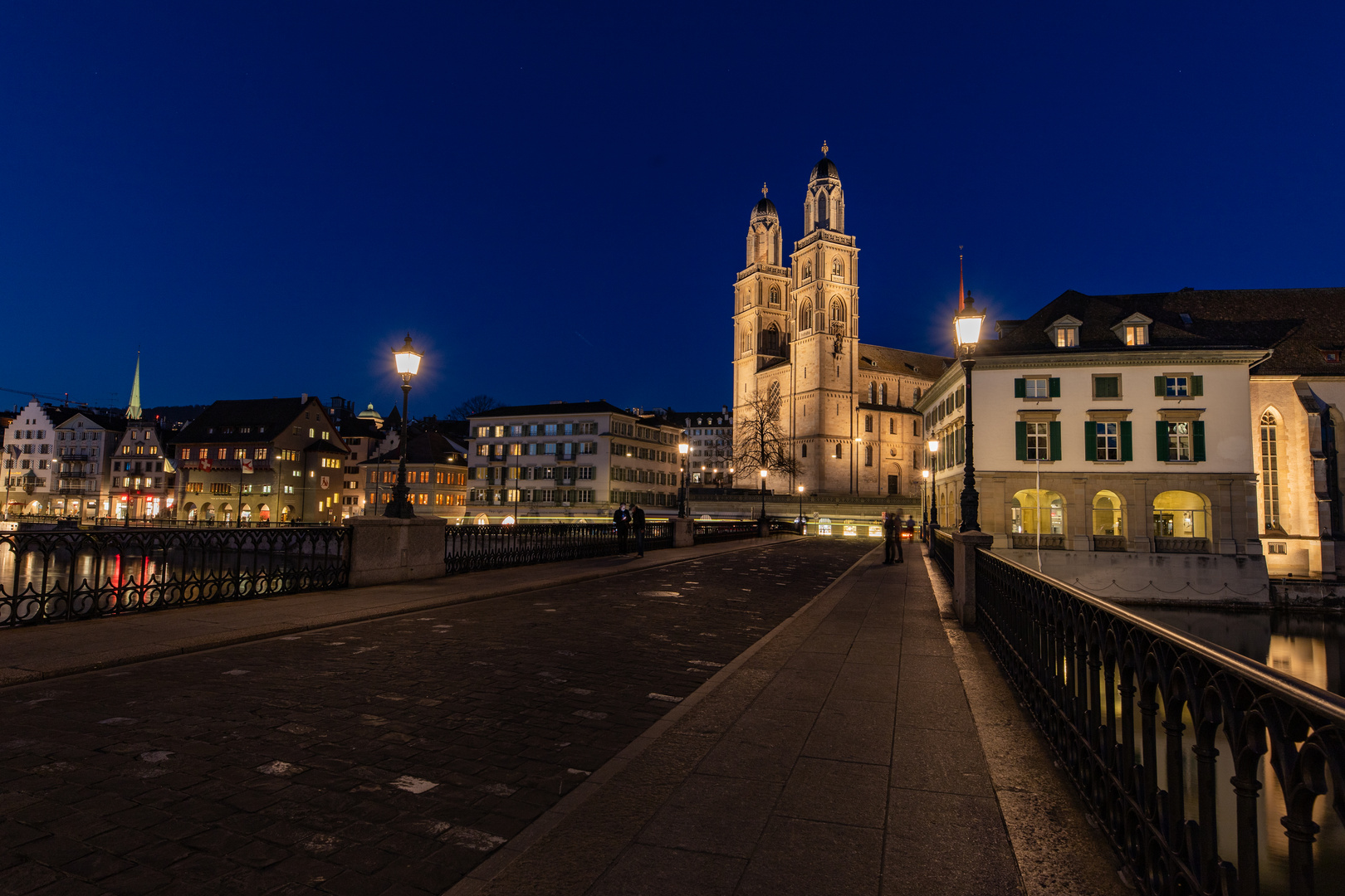 Blick aufs Grossmünster in Zürich