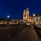 Blick aufs Grossmünster in Zürich