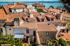 Blick aufs Häusermeer vom Castelo Sao Jorge Lisboa