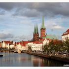 Blick aufs herbstliche Lübeck...