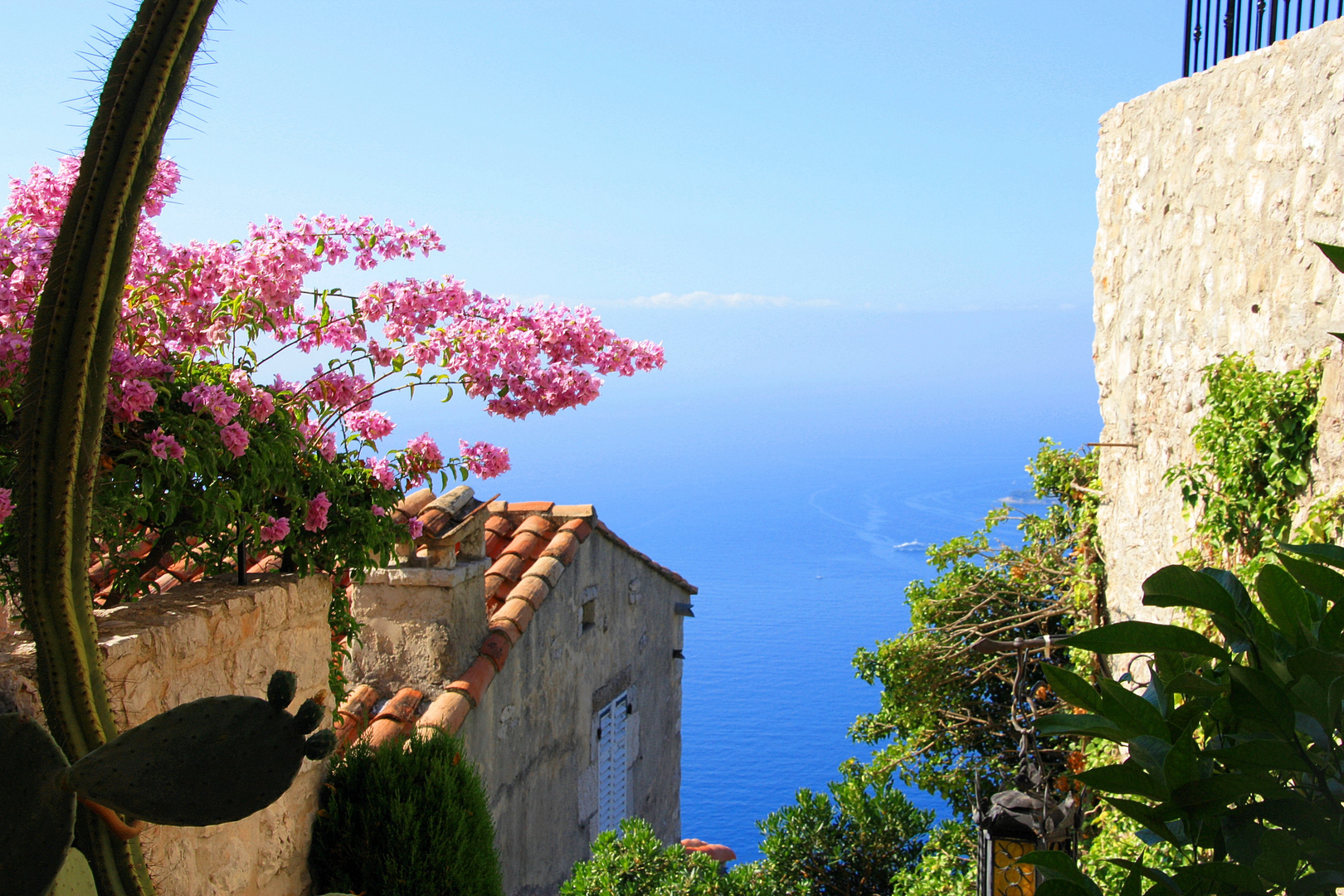 Blick aufs Meer in Eze