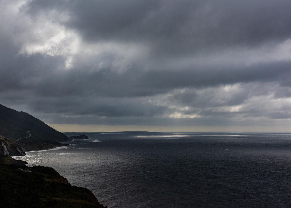 Blick aufs Meer vom Cabot Trail.      DSC_6767