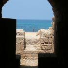 Blick auf`s Mittelmeer von Caesarea Israel