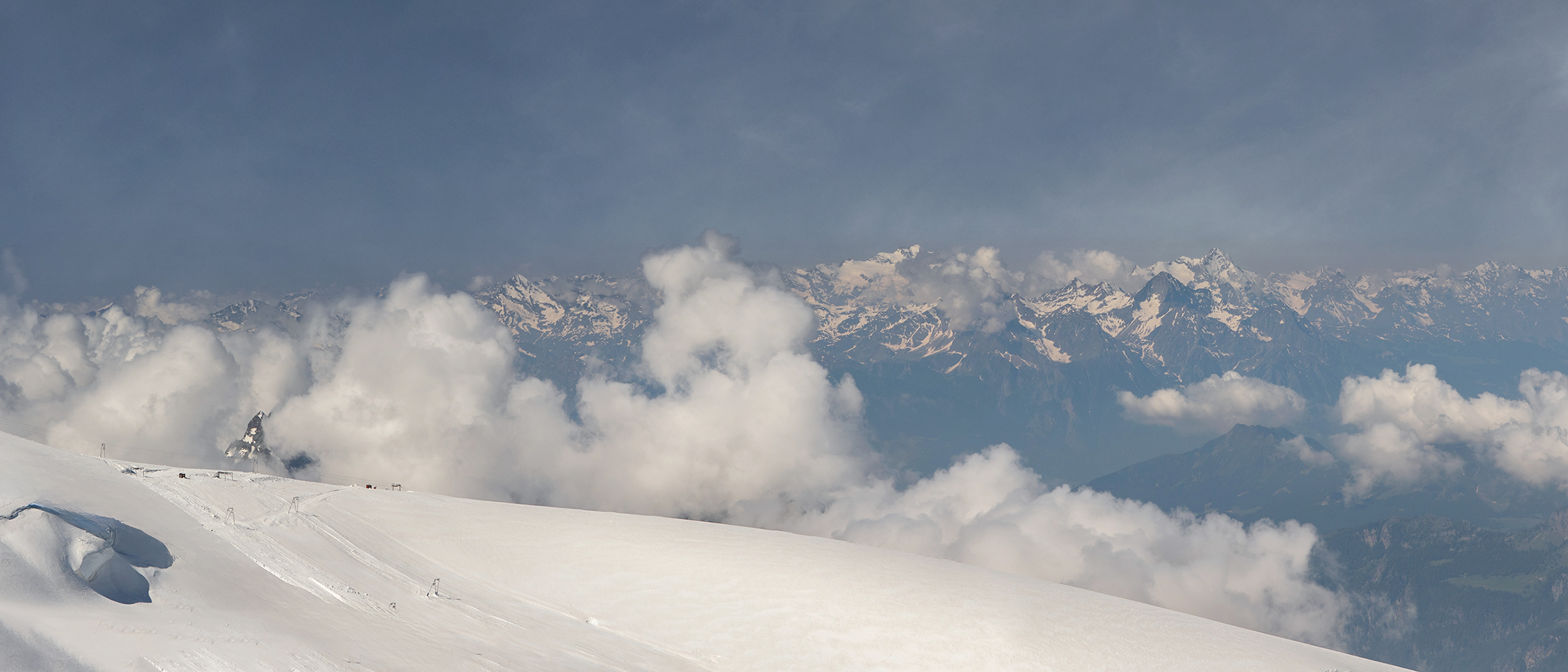 Blick auf`s Mont Blanc Massiv