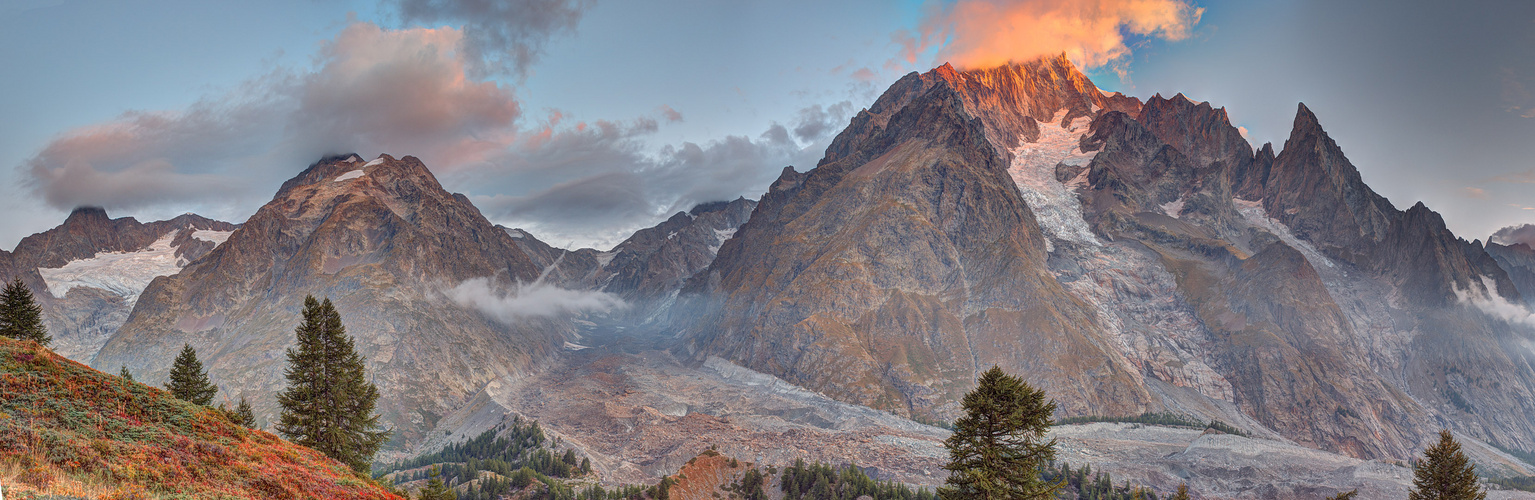 Blick aufs Mont Blanc Massiv