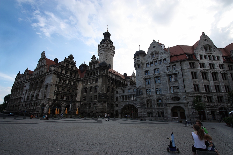 Blick aufs neue Rathaus