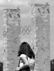 Blick aufs olympische Monument