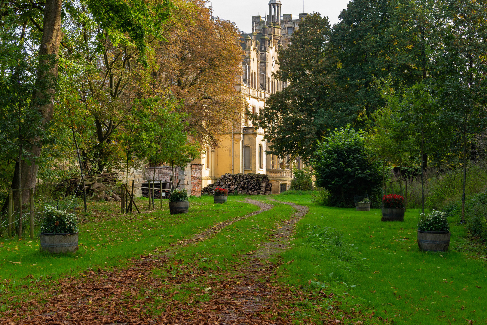 Blick aufs Schloss Sommerschenburg