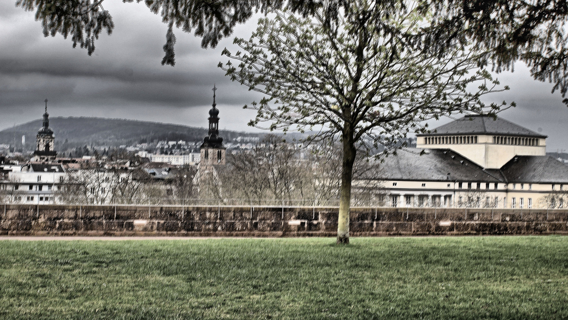 Blick aufs Staatstheater in Saarbrücken