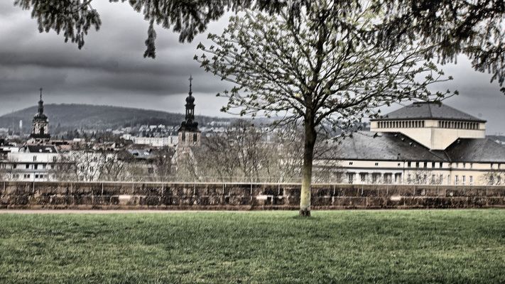 Blick aufs Staatstheater in Saarbrücken