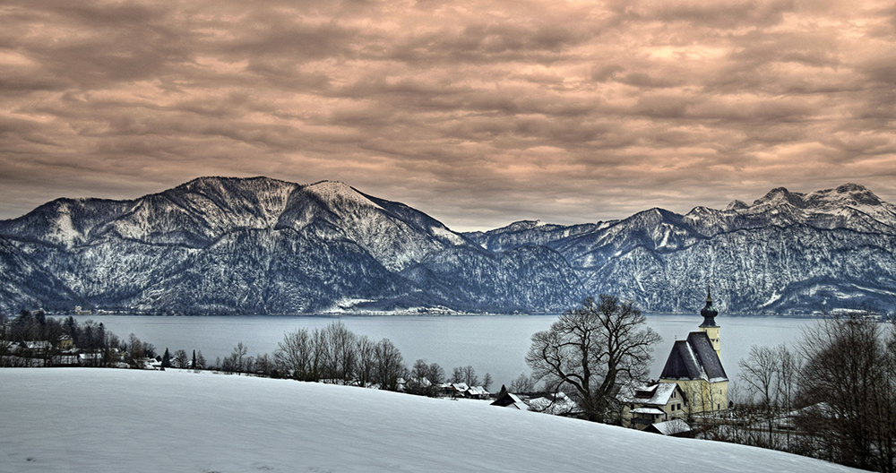 Blick auf´s Steinbacher Kircherl.....